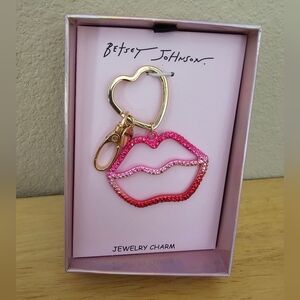 Betsey Johnson Lips Charm